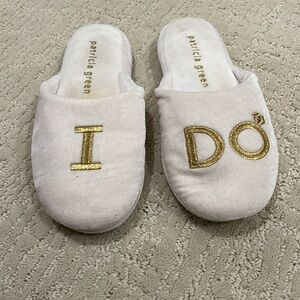 Patricia Green I Do slippers